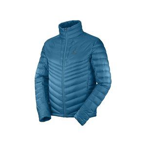 NEW Salomon M HALOES DOWN JACKET, Moroccan Blue